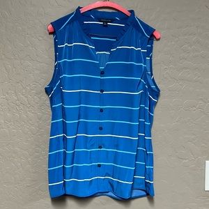 Tommy Hilfiger Button Up Sleeveless Top